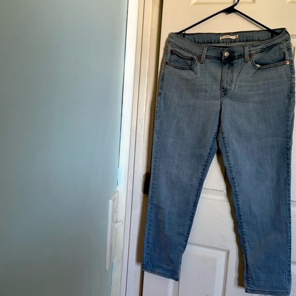 Levi, Stratus and Co blue jeans, boyfriend style waist 30 x27 inseam.#Denim